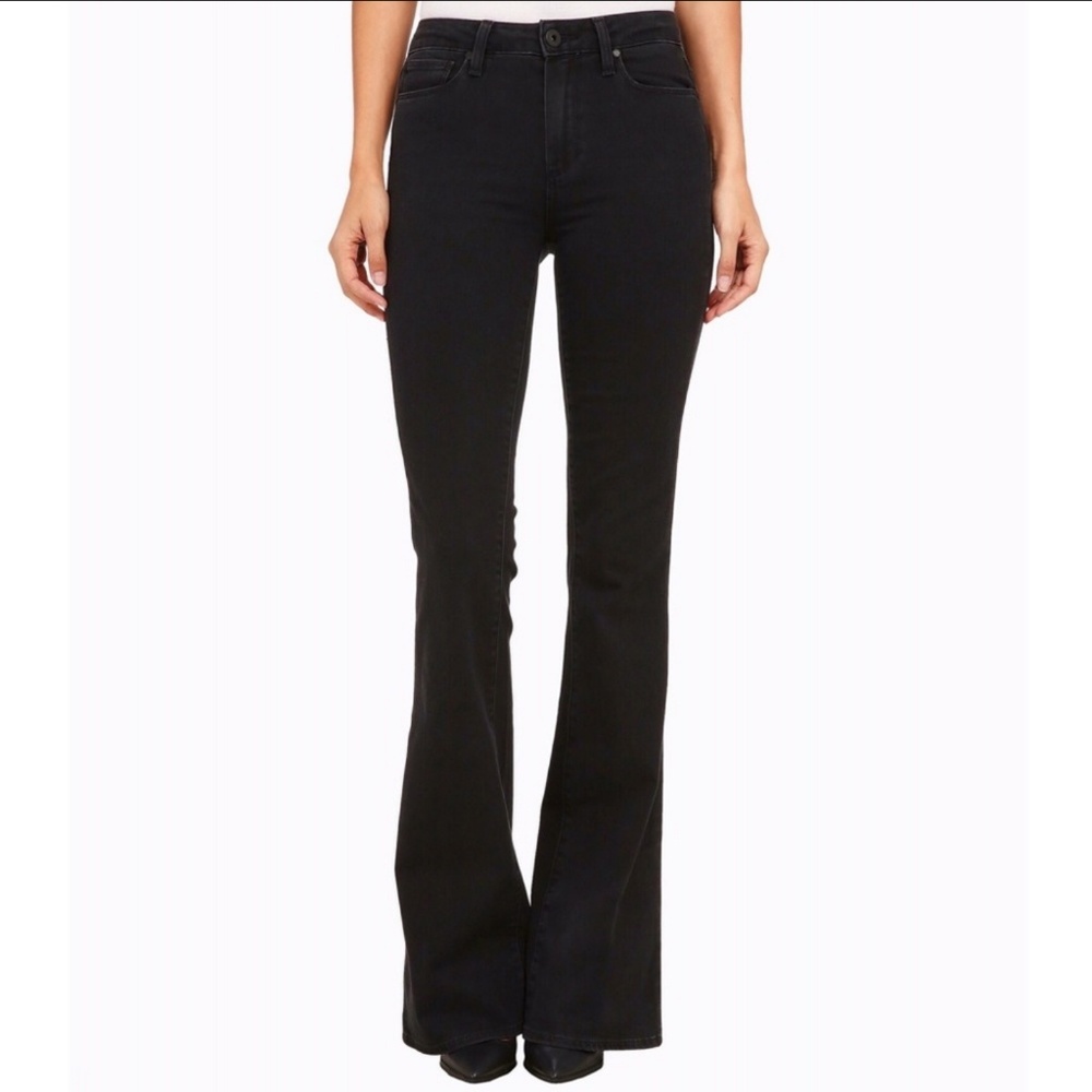 High Rise -Short- PAIGE Belle Canyon flare jeans